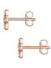 Glanzstücke München Ohrstecker Stern Sterling Silber Zirkonia in roségold