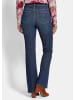 GOLDNER Denimhose CARLA mit ausgestelltem Bein in blau