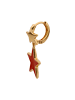 myMo ROCKS Women Drop Earrings in Rose Gold Red
