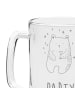 Mr. & Mrs. Panda Bierglas Bär Party mit Spruch in Transparent