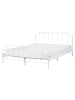 Beliani Doppelbett MAURESSAC in Weiß - (W) 164 x (H) 94 x (L) 206 cm