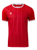 Stark Soul® Kurzarm Sportshirt Pinstripes in rot-weiss