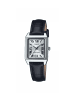 Casio Damenarmbanduhr Leder Edelstahl 22mm