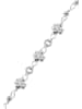 faina Women Crystal-Studded Bracelet in Silver White