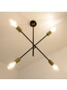 Licht-Erlebnisse Deckenlampe (B)58 x (L)58 x (H)82 cm in Schwarz Gold