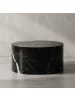 KADIMA DESIGN Couchtisch MONOBLOC 60x60x30 cm Hochglanz mit Marmor Optik in Schwarz