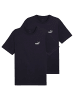 Puma T-Shirt 2er Pack in Dunkelblau