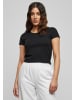 Urban Classics Cropped T-Shirts in black