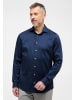 Eterna Performance Shirt Twill-Stretch Langarm in Blau