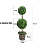 COSTWAY Künstlicher Formschnittbaum 90 cm in Grün