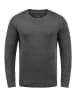 BLEND Strickpullover BHLars 20703347ME Strickpulli mit aufgestickten Ellenbogenpatches in Grau