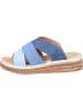 rieker Klassische Pantoletten in aqua/blue/jeans
