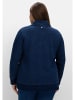 sheego Sweatshirt in dark blue Denim