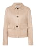 More & More softer, kurzer Blazer, Lederimitat in caramel