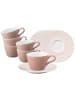 Seltmann Weiden 6er Set Kaffeetassen mit Untertassen Life Fashion in 240 ml in Posh Rose