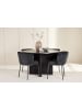 ebuy24 Essgruppe Strada (4-teilig) Schwarz 120 x 120 cm