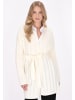 DreiMaster Klassik Damen Cardigan in Wollweiss
