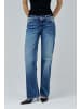 Salsa Jeans Jeans Low Rise Straight - Straight Fit - in Medium Wash
