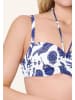 Linga Dore Bikini top Balconette in Blue white print