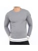 HopenLife Pullover DUMOK in Blau grau