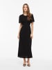 Vila VILISA S/S MDI SMOCK DRESS in Black Beauty
