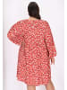 Usha Plus Size Dress in Red