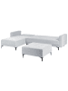 Beliani 3-tlg Modulsofa ABERDEEN in Grau/Schwarz