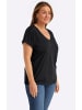 sheego Halbarmshirt in schwarz