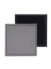 FREEFORM Untersetzer DUO, 4er Set, Grau/Schwarz