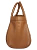 Cluty Handtasche 2 in 1 echt Leder in cognac