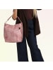 Toscanto Toscanto Beuteltasche, Shopper Leder rosa ca. 41cm