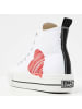 British Knights Sneaker Kaya mid in weiss/schwarz/rotes herz