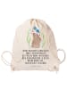 Mr. & Mrs. Panda Baumwolltasche Hase Blume mit Spruch in Creme