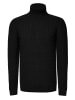Rusty Neal Schwerer Grobstrick Rollkragen-Pullover in Schwarz