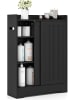COSTWAY Badezimmerschrank in Schwarz