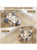 HOMCOM Ausziehbarer Esstisch in Weiß 120L x 70B x 74H cm