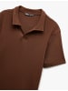 KOTON TSHIRT SS POLO in Braun