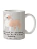 Mr. & Mrs. Panda Becher Englische Bulldogge Liebe mit Spruch in Grau Pastell