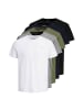 Jack and Jones Tee SS Crew Neck 5PK in Mehrfarbig