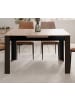 Furn.Design Esstisch Eiche Artisan, schwarz 125 - 165 cm, Küchentisch ausziehbar
