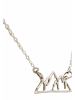 Gemshine Halskette Alpin Berg Klettern Natur und Sportschmuck in silver coloured