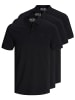 Jack & Jones 3er-Set Poloshirt in Schwarz