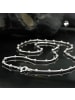 Gallay Kette 1mm runde Schlangenkette mit Kugeln symmetrisch Silber 925 42cm in silber