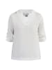 Usha Damen Blusenshirt Mit Spitze in Weiss