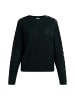 DreiMaster Vintage Damen Strick Pullover in Dunkelgrün