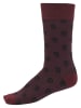 Urban Classics Basic Socks in burgundy/white