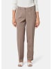 GOLDNER Kurzgröße:  Hose mit Gürtelschlaufen, pflegeleicht in taupe