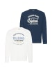 BLEND Langarmshirt BHBenap - 2er Pack in Blau