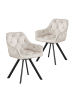 B&D Home 2er-Set: Drehstuhl DIETER in Grau - (B)56 x (H)84 x (T)61 cm