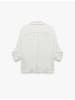 KOTON BLUSE LS in Grauweiß